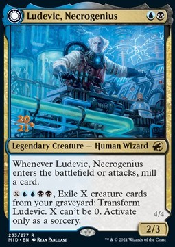Ludevic, Necrogenius // Olag, Ludevic's Hubris⁣ - Innistrad: Midnight Hunt: Promos⁣ (Rare)⁣ [233]