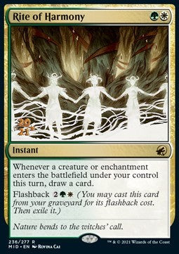 Rite of Harmony (V.1)⁣ - Innistrad: Midnight Hunt: Promos⁣ (Rare)⁣ [236]