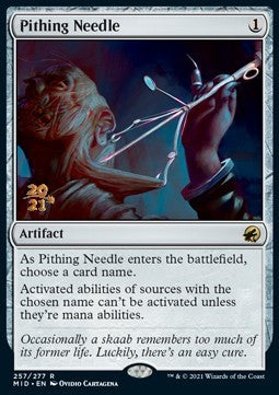 Pithing Needle (V.1)⁣ - Innistrad: Midnight Hunt: Promos⁣ (Rare)⁣ [257]