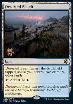 Deserted Beach (V.1)⁣ - Innistrad: Midnight Hunt: Promos⁣ (Rare)⁣ [260]