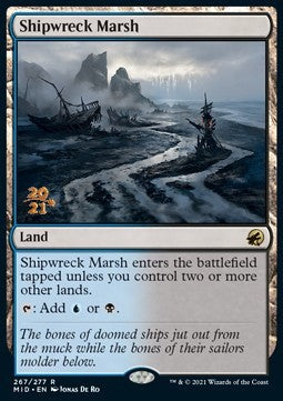 Shipwreck Marsh (V.1)⁣ - Innistrad: Midnight Hunt: Promos⁣ (Rare)⁣ [267]