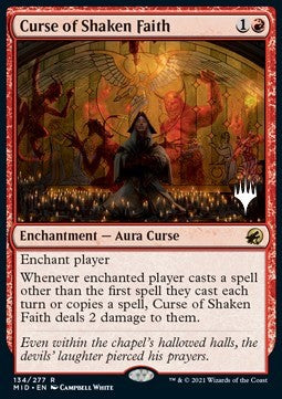 Curse of Shaken Faith (V.2)⁣ - Innistrad: Midnight Hunt: Promos⁣ (Rare)⁣ [134]