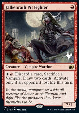 Falkenrath Pit Fighter (V.2)⁣ - Innistrad: Midnight Hunt: Promos⁣ (Rare)⁣ [137]