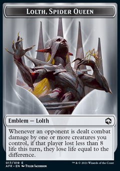Lolth, Spider Queen Emblem // Spider Token (B 2/1)⁣ - Adventures in the Forgotten Realms: Extras⁣ (Token)⁣ [T 17/7]