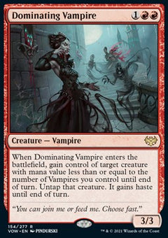 Dominating Vampire⁣ - Innistrad: Crimson Vow⁣ (Rare)⁣ [154]
