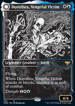 Dorothea, Vengeful Victim // Dorothea's Retribution⁣ - Innistrad: Crimson Vow: Extras⁣ (Rare)⁣ [322]
