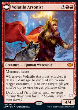 Volatile Arsonist // Dire-Strain Anarchist⁣ - Innistrad: Crimson Vow⁣ (Mythic)⁣ [181]