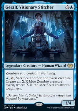 Geralf, Visionary Stitcher⁣ - Innistrad: Crimson Vow⁣ (Rare)⁣ [61]