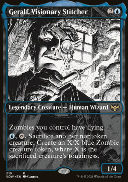 Geralf, Visionary Stitcher⁣ - Innistrad: Crimson Vow: Extras⁣ (Rare)⁣ [319]