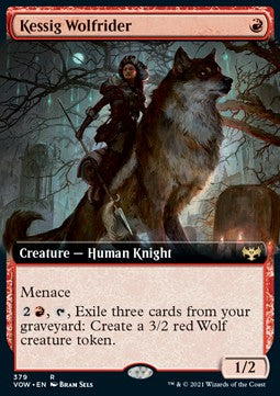 Kessig Wolfrider⁣ - Innistrad: Crimson Vow: Extras⁣ (Rare)⁣ [379]