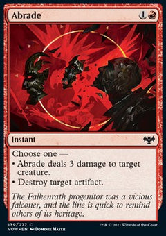 Abrade⁣ - Innistrad: Crimson Vow⁣ (Common)⁣ [139]