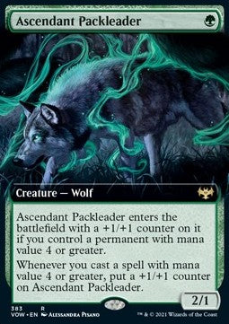Ascendant Packleader⁣ - Innistrad: Crimson Vow: Extras⁣ (Rare)⁣ [383]