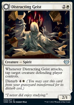 Distracting Geist // Clever Distraction⁣ - Innistrad: Crimson Vow⁣ (Uncommon)⁣ [9]