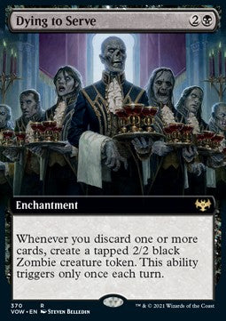 Dying to Serve⁣ - Innistrad: Crimson Vow: Extras⁣ (Rare)⁣ [370]