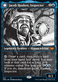 Jacob Hauken, Inspector // Hauken's Insight (V.1)⁣ - Innistrad: Crimson Vow: Extras⁣ (Mythic)⁣ [320]