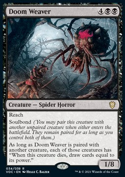 Doom Weaver (V.1)⁣ - Commander: Innistrad: Crimson Vow⁣ (Rare)⁣ [34]