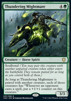 Thundering Mightmare (V.1)⁣ - Commander: Innistrad: Crimson Vow⁣ (Rare)⁣ [37]