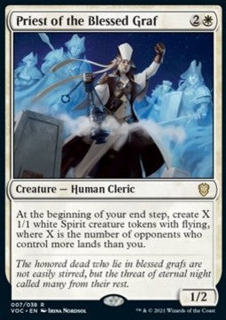 Priest of the Blessed Graf (V.1)⁣ - Commander: Innistrad: Crimson Vow⁣ (Rare)⁣ [7]
