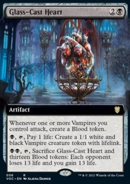 Glass-Cast Heart (V.2)⁣ - Commander: Innistrad: Crimson Vow⁣ (Rare)⁣ [56]