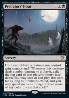 Predators' Hour (V.1)⁣ - Commander: Innistrad: Crimson Vow⁣ (Rare)⁣ [21]