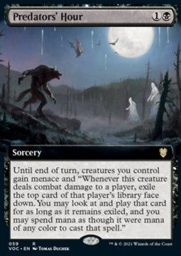 Predators' Hour (V.2)⁣ - Commander: Innistrad: Crimson Vow⁣ (Rare)⁣ [59]