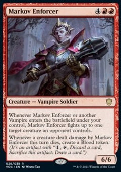 Markov Enforcer (V.1)⁣ - Commander: Innistrad: Crimson Vow⁣ (Rare)⁣ [26]