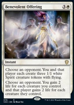 Benevolent Offering⁣ - Commander: Innistrad: Crimson Vow⁣ (Rare)⁣ [78]