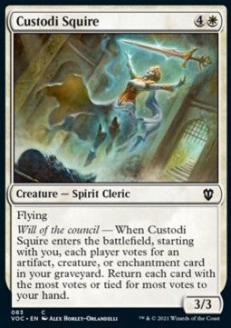 Custodi Squire⁣ - Commander: Innistrad: Crimson Vow⁣ (Common)⁣ [83]