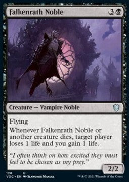 Falkenrath Noble⁣ - Commander: Innistrad: Crimson Vow⁣ (Uncommon)⁣ [128]
