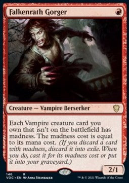 Falkenrath Gorger⁣ - Commander: Innistrad: Crimson Vow⁣ (Rare)⁣ [146]
