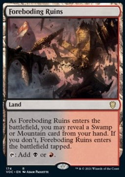 Foreboding Ruins⁣ - Commander: Innistrad: Crimson Vow⁣ (Rare)⁣ [174]