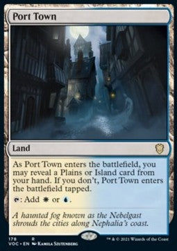 Port Town⁣ - Commander: Innistrad: Crimson Vow⁣ (Rare)⁣ [178]