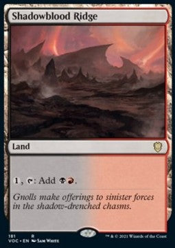 Shadowblood Ridge⁣ - Commander: Innistrad: Crimson Vow⁣ (Rare)⁣ [181]