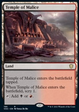 Temple of Malice⁣ - Commander: Innistrad: Crimson Vow⁣ (Rare)⁣ [186]