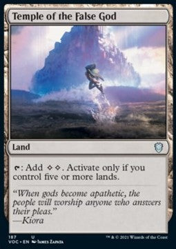 Temple of the False God⁣ - Commander: Innistrad: Crimson Vow⁣ (Uncommon)⁣ [187]