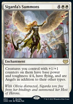 Sigarda's Summons (V.2)⁣ - Innistrad: Crimson Vow: Promos⁣ (Rare)⁣ [404]