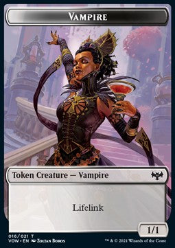 Vampire Token (WB 1/1) // Human Token (W 1/1)⁣ - Innistrad: Crimson Vow: Extras⁣ (Token)⁣ [T 16/1]