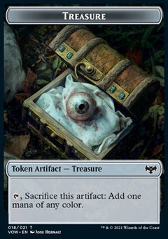 Treasure Token // Wolf Token (R 3/2)⁣ - Innistrad: Crimson Vow: Extras⁣ (Token)⁣ [T 18/11]