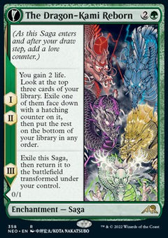 The Dragon-Kami Reborn // Dragon-Kami's Egg (V.1)⁣ - Kamigawa: Neon Dynasty: Extras⁣ (Rare)⁣ [358]