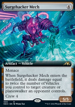 Surgehacker Mech (V.2)⁣ - Kamigawa: Neon Dynasty: Extras⁣ (Rare)⁣ [500]