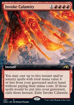 Invoke Calamity (V.2)⁣ - Kamigawa: Neon Dynasty: Extras⁣ (Rare)⁣ [467]