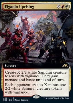 Eiganjo Uprising (V.2)⁣ - Kamigawa: Neon Dynasty: Extras⁣ (Rare)⁣ [484]