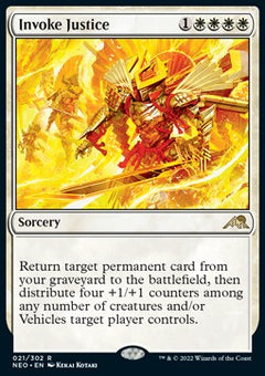 Invoke Justice⁣ - Kamigawa: Neon Dynasty⁣ (Rare)⁣ [21]