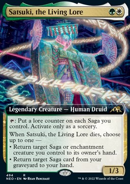 Satsuki, the Living Lore (V.2)⁣ - Kamigawa: Neon Dynasty: Extras⁣ (Rare)⁣ [494]