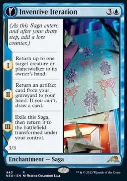 Inventive Iteration // Living Breakthrough (V.2)⁣ - Kamigawa: Neon Dynasty: Extras⁣ (Rare)⁣ [443]