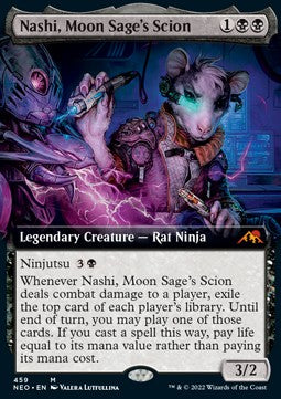 Nashi, Moon Sage's Scion (V.2)⁣ - Kamigawa: Neon Dynasty: Extras⁣ (Mythic)⁣ [459]