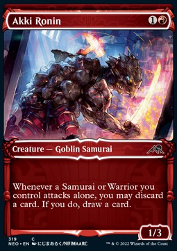 Akki Ronin⁣ - Kamigawa: Neon Dynasty: Extras⁣ (Common)⁣ [319]