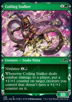 Coiling Stalker⁣ - Kamigawa: Neon Dynasty: Extras⁣ (Common)⁣ [346]