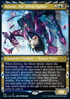 Kotose, the Silent Spider (V.1)⁣ - Kamigawa: Neon Dynasty: Extras⁣ (Rare)⁣ [351]