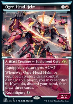 Ogre-Head Helm (V.1)⁣ - Kamigawa: Neon Dynasty: Extras⁣ (Rare)⁣ [387]